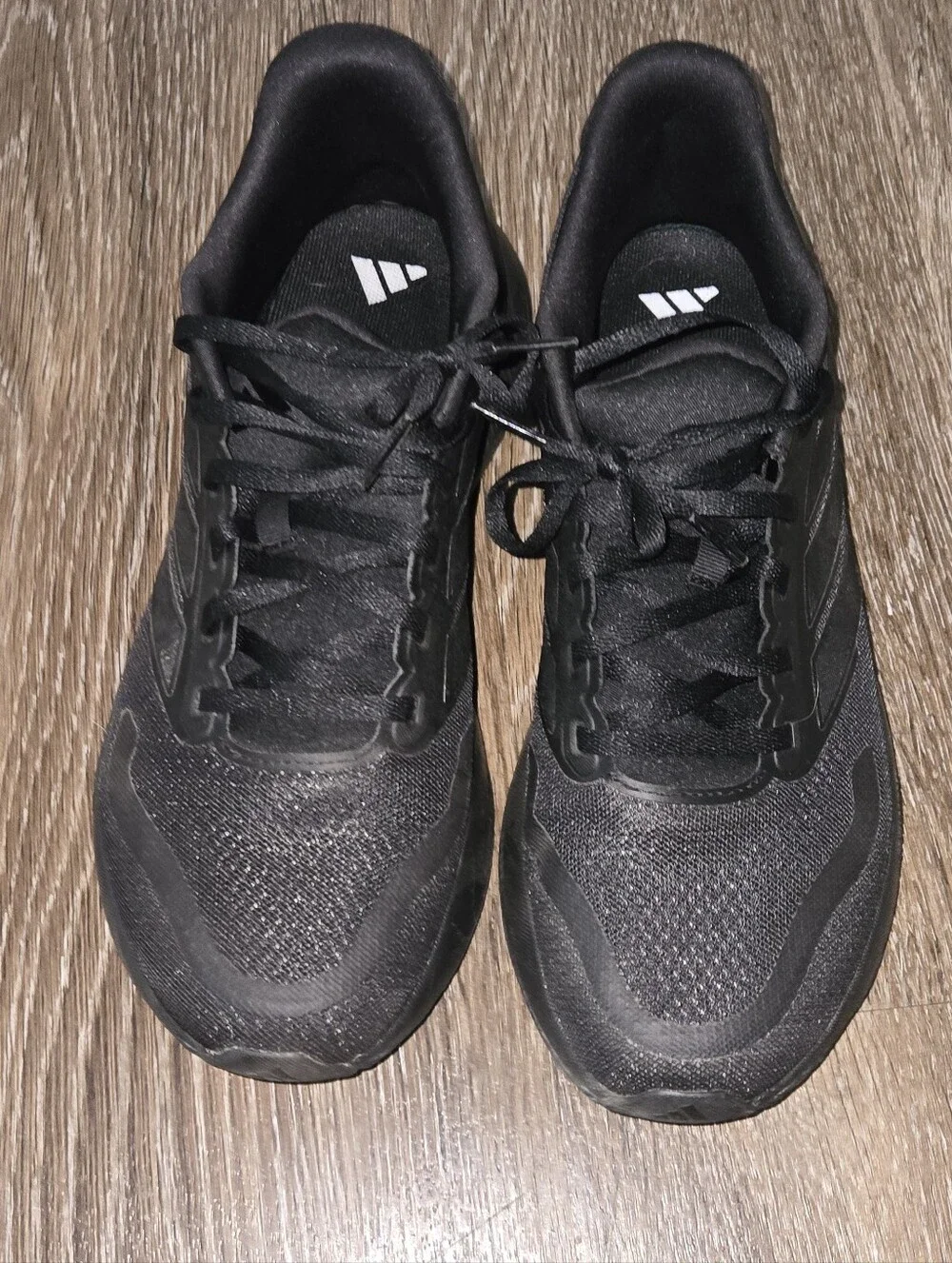 Adidas Black Ortholite Size 9 Workout Shoes Running Sneakers